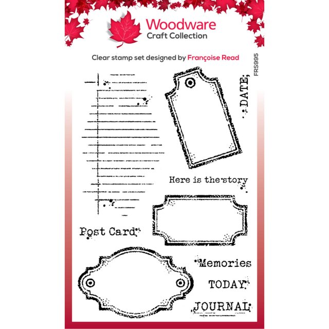 Woodware Woodware Clear Stamps Old Labels | Set of 10