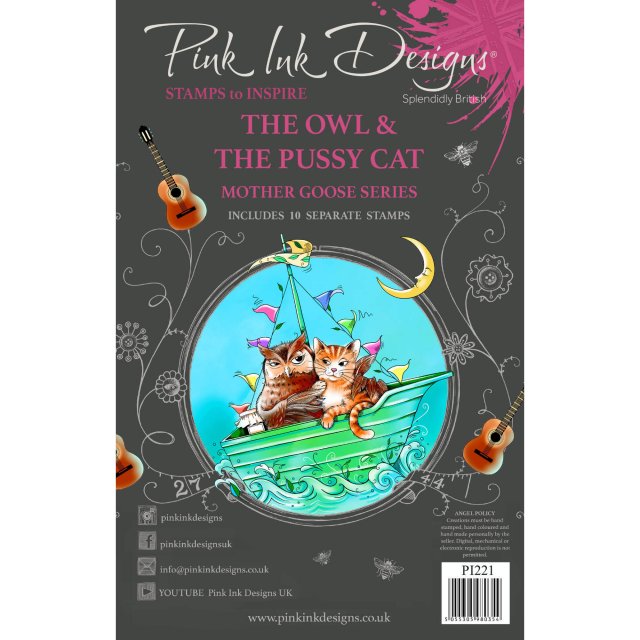 Pink Ink Designs Pink Ink Designs Clear Stamp The Owl & The Pussycat | Set of 10