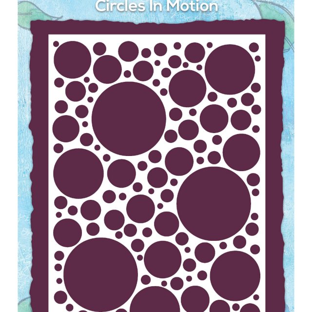 Helen Colebrook Creative Expressions Stencil by Helen Colebrook Circles In Motion | 8 x 6 inch