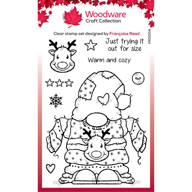 Woodware Woodware Clear Stamps Cozy Gnome Jumper | Set of 9