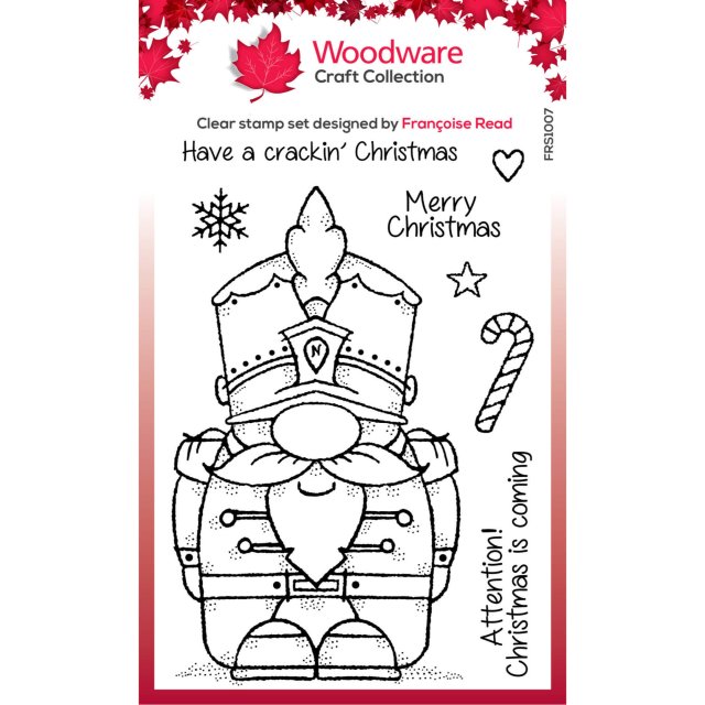 Woodware Clear Stamps Nutcracker Gnome | Set of 8