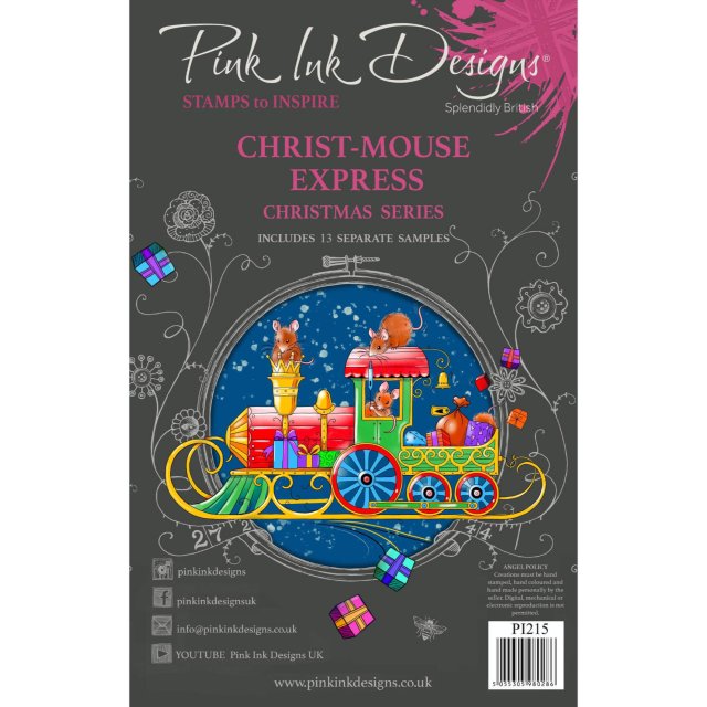 Pink Ink Designs Pink Ink Designs Clear Stamp Christ-Mouse Express | Set of 13