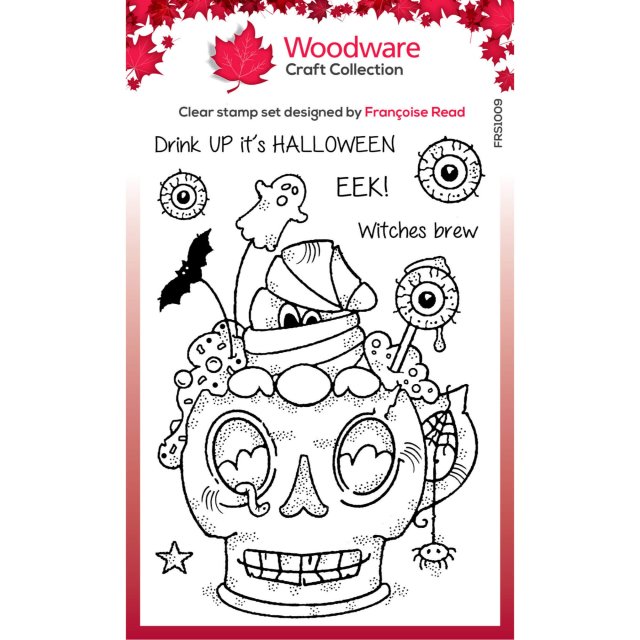 Woodware Woodware Clear Stamps Spooky Cup | Set of 7