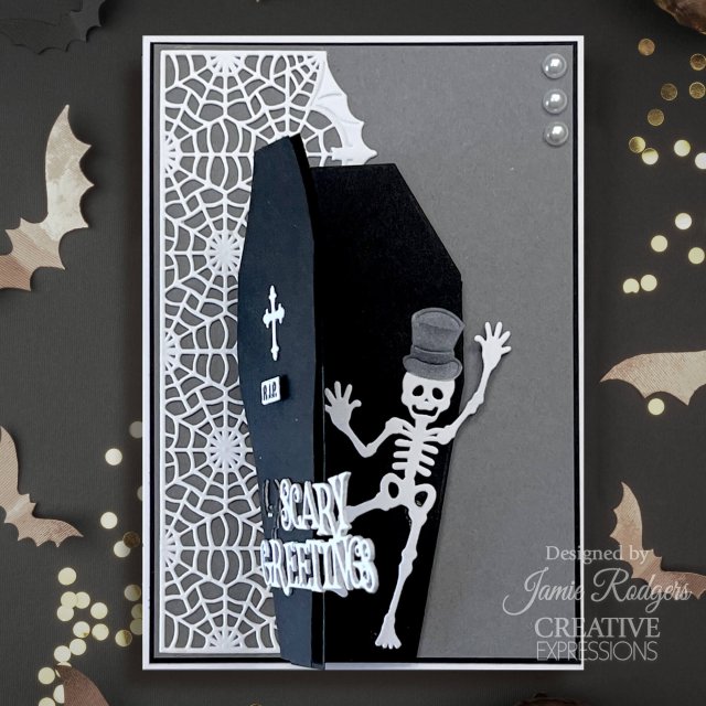 Jamie Rodgers Craft Die Halloween Collection Creepy Coffin | Set of 11