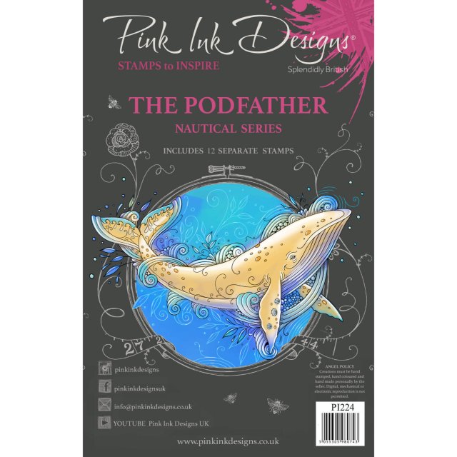 Pink Ink Designs Pink Ink Designs Clear Stamp The Pod Father | Set of 12