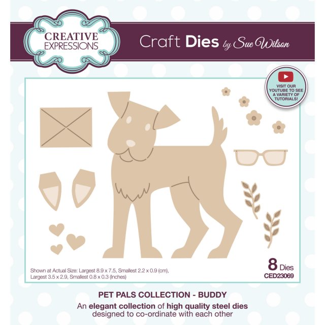 Sue Wilson Sue Wilson Craft Dies Pet Pals Collection Buddy | Set of 8