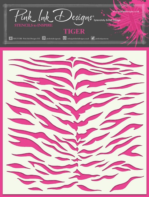 Pink Ink Designs Pink Ink Designs Tiger Stencil | 7 x 7 inch