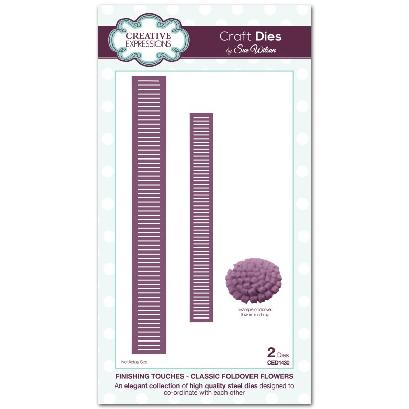 Sue Wilson Sue Wilson Craft Dies Finishing Touches Collection Classic Foldover Flowers | Set of 2