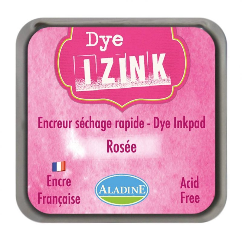 Izink Aladine Izink Dye Ink Pad  Rose | 5cm x 5cm