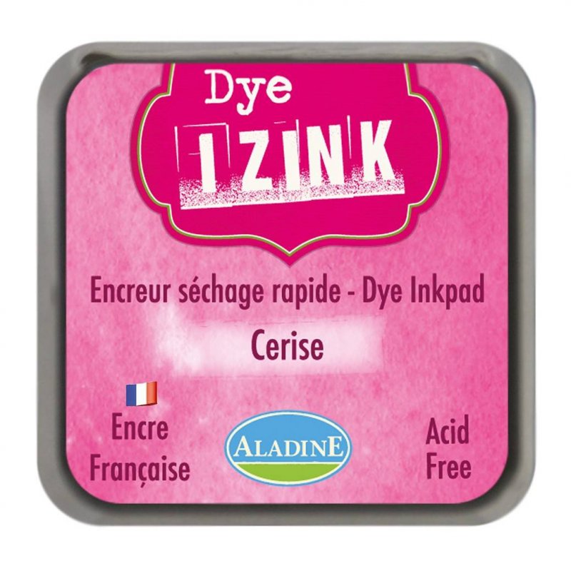 Izink Aladine Izink Dye Ink Pad  Cherry | 5cm x 5cm