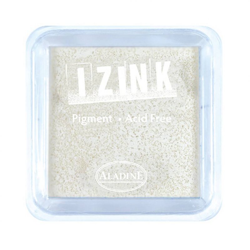 Izink Aladine Izink Pigment Ink Pad White | 5cm x 5cm