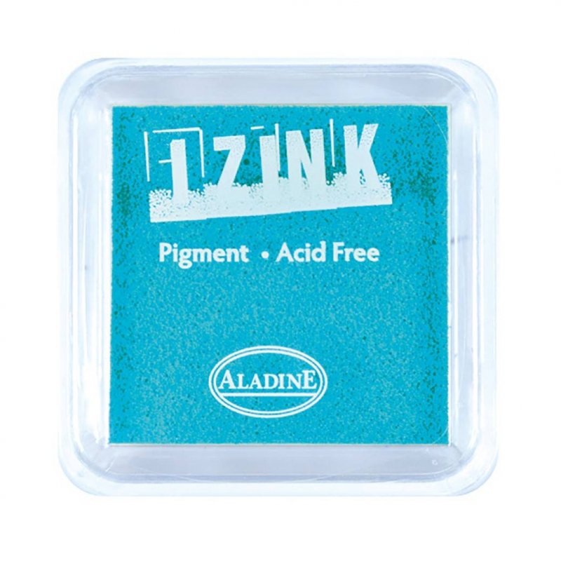 Izink Aladine Izink Pigment Ink Pad Aqua | 5cm x 5cm