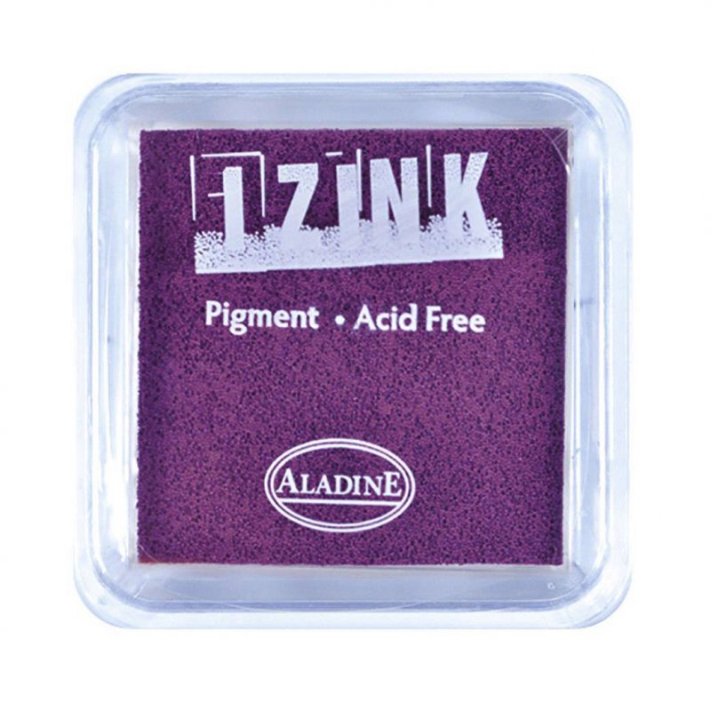 Izink Aladine Izink Pigment Ink Pad Dark Purple | 5cm x 5cm