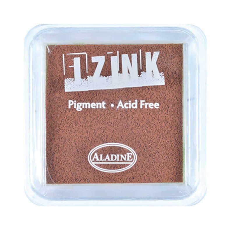 Izink Aladine Izink Pigment Ink Pad Brown | 5cm x 5cm