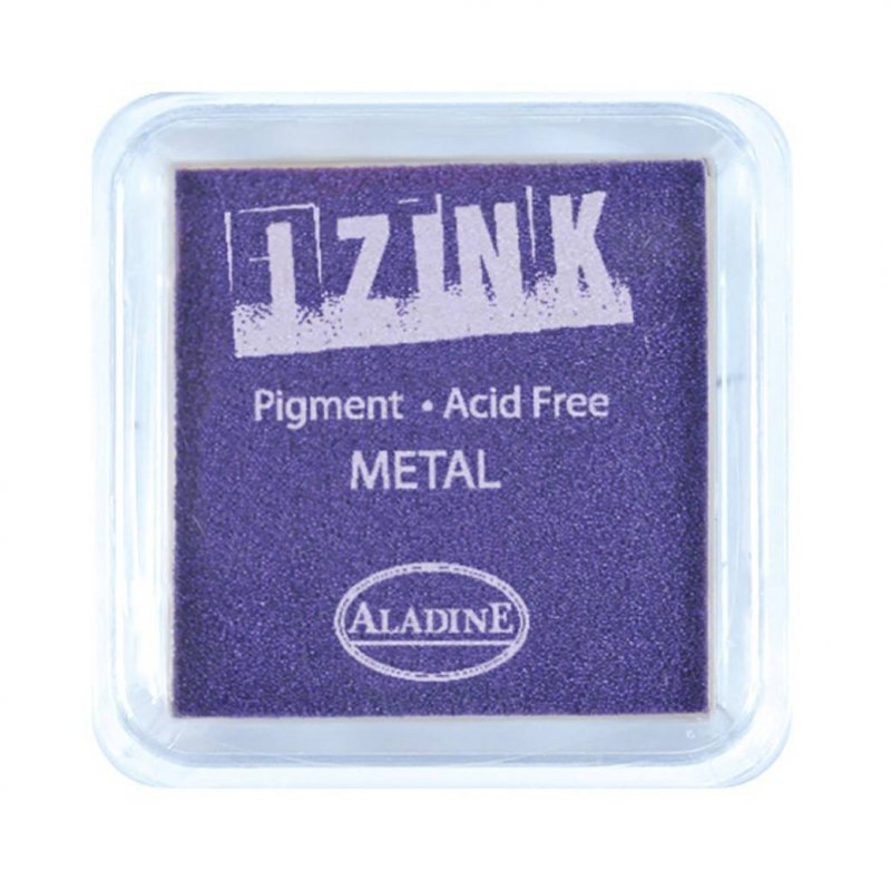 Izink Aladine Izink Pigment Ink Pad Metal Purple | 5cm x 5cm