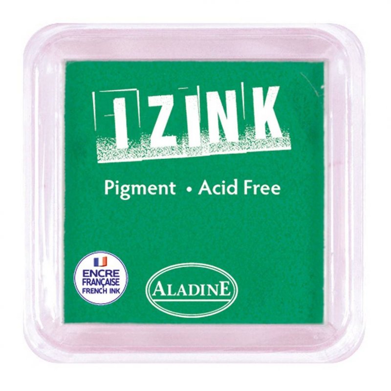 Izink Aladine Izink Pigment Ink Pad Light Green | 5cm x 5cm
