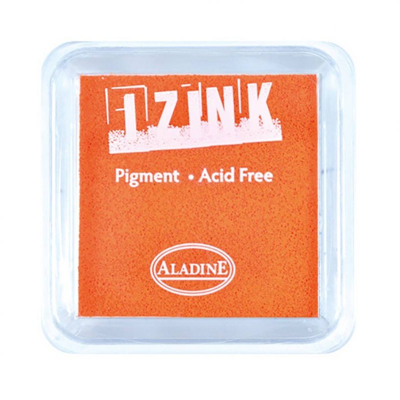 Izink Aladine Izink Pigment Ink Pad Orange | 8cm x 8cm