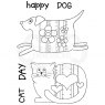 Woodware Woodware Clear Stamps Pup and Mog | Set of 6