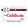 Sue Wilson Craft Dies Noble Expressions Collection Celebrate | Set of 2