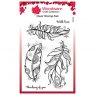 Woodware Woodware Clear Stamps Boho Feathers | Set of 5