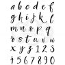 Woodware Woodware Clear Stamps Brush Script Lowercase | Set of 36