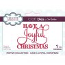 Sue Wilson Sue Wilson Craft Dies Mini Expressions Collection Have A Joyful Christmas