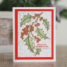 Woodware Woodware Clear Stamps Holly Spray | Set of 4