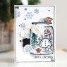 Woodware Woodware Clear Stamps Snow Jar | Set of 6