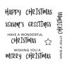 Woodware Woodware Clear Stamps Useful Christmas | Set of 6