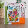 Woodware Woodware Clear Stamps Rainbow Heart