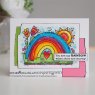 Woodware Woodware Clear Stamps Garden Rainbow