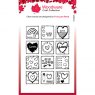 Woodware Woodware Clear Stamps Love Squares | Set of 12