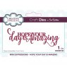 Sue Wilson Craft Dies Mini Expressions Collection Hope Your Day is Amazing
