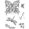 Designer Boutique Creative Expressions Designer Boutique Collection Clear Stamps Doodle Butterfly | Set of 6