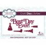 Sue Wilson Sue Wilson Craft Dies Mini Expressions Collection Best Day Ever | Set of 4