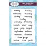 Creative Expressions Helen Colebrook Clear Stamp Set Planning Essentials | Set of 23