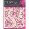Pink Ink Designs Stencil Flames & Flowers | 7 x 7 inch
