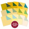 Duo Colour Paper Pads Hunkydory Duo Colour 8 x 8 inch Paper Pad Yellows & Greens | 48 sheets