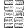 Woodware Woodware Clear Stamps Distressed Labels | Set of 10