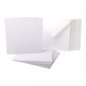 Craft UK - Cards & Envelopes, A4 Card Packs Craft UK 7 x 7 inch White Cards and Envelopes | Pack of 25